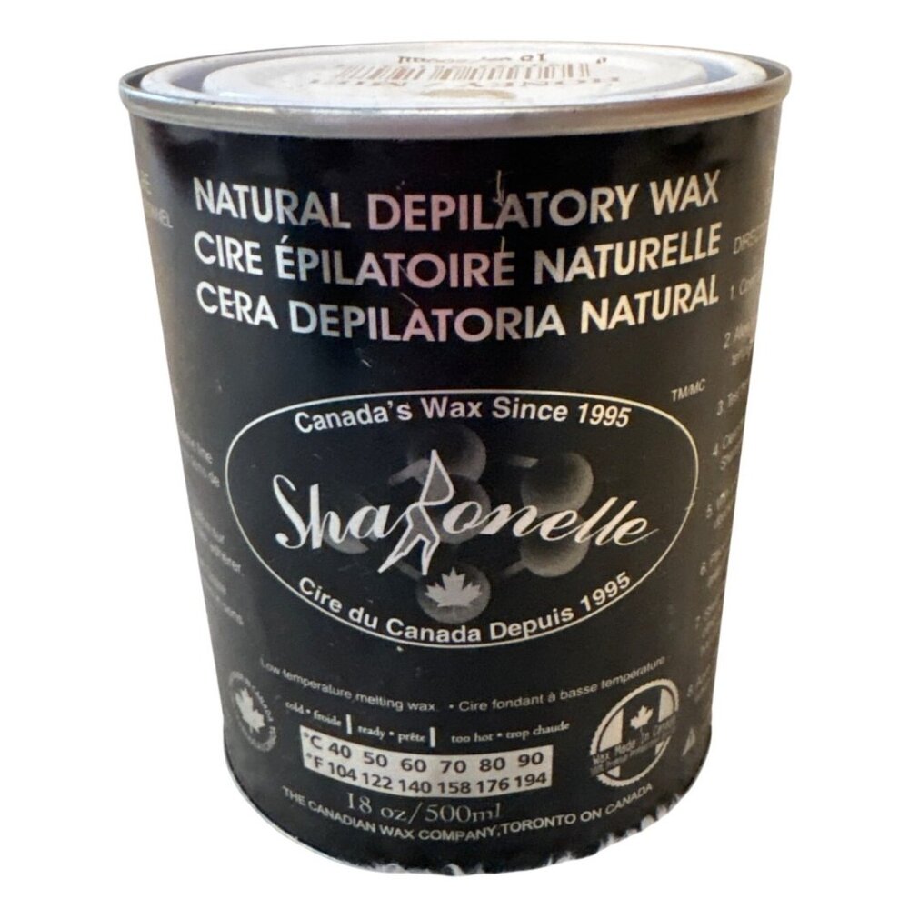 Natural Depilatory Wax 18 Oz / 500ml Sharonelle Honey Scent Low Temperature